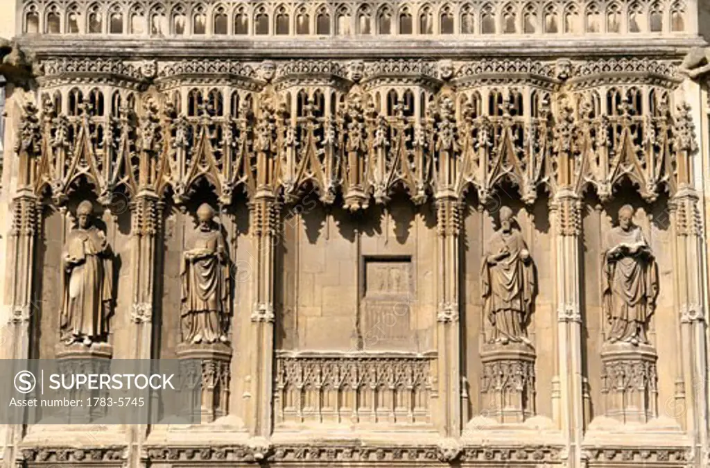 Exterior detail of Canterbury Cathedral, Kent,England,UK