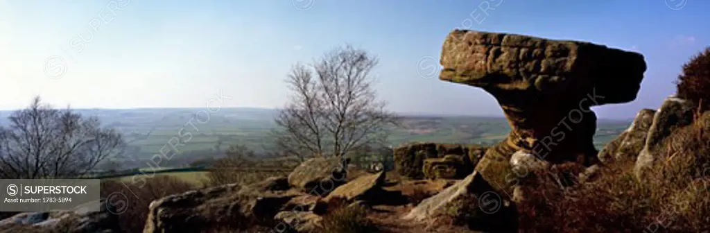 Druids Writing Table,Brimham Rocks,near Pateley Bridge, North Yorkshire,England,UK