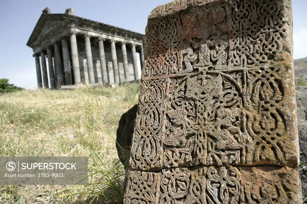 Garni ruins and tablet, Kotayk,  Armenia 