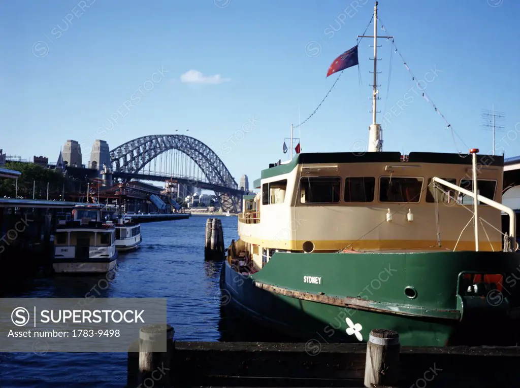 Sydney Harbor Bridge and Ferry, Sydney, Australia