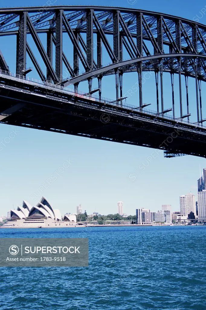 Sydney harbor bridge and skyline, Sydney, Australia