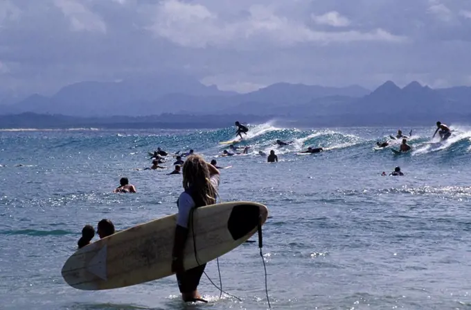 Surfing surfers in Australia, Australia