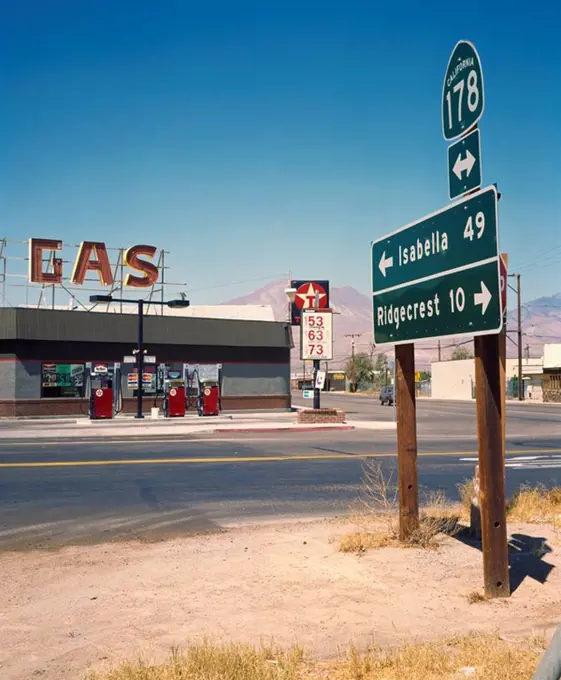 Gas Station, Rt. 178, CA, USA, California, USA