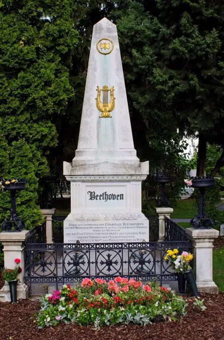 Tomb Of Ludwig Van Beethoven, Zentralfriedhof, ( Central Cemetery ), Vienna, Austria