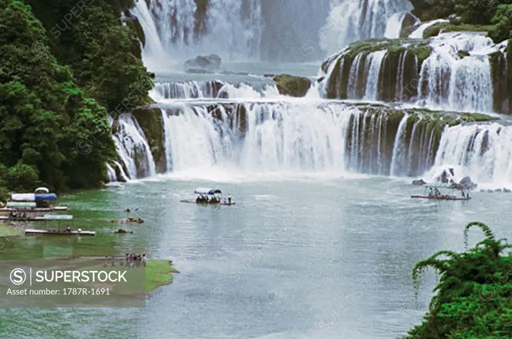 Detian waterfall, Daxin County, Nanning City, Guangxi Zhuang Nationality Autonomous Region of People's Republic of China,