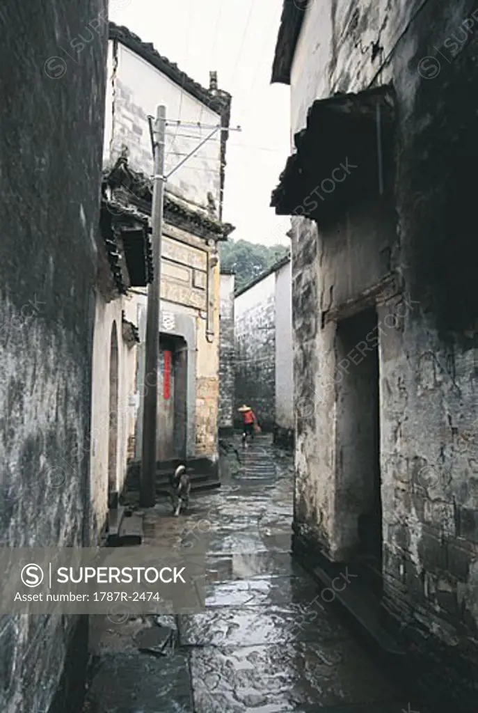 Ming and Qing dynasty ancient buildings of Yan village, Wuyuan County, Jiangxi Province of  People's Republic of China,