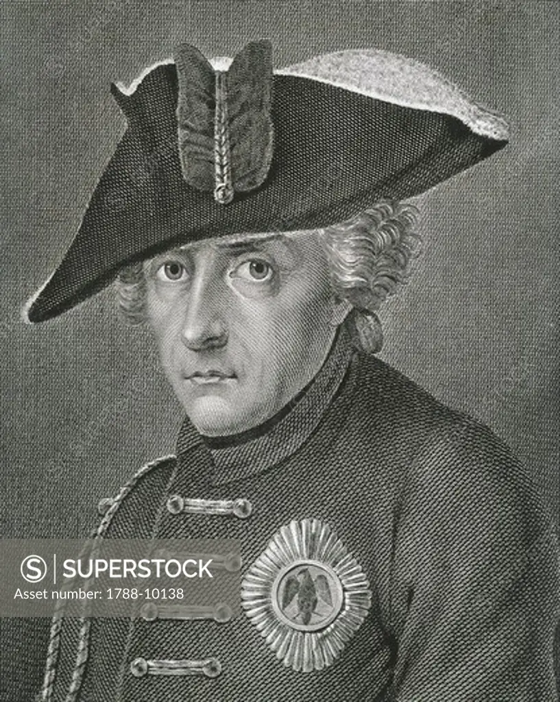 Germany, Vienna, Portrait of Emperor Frederick II of Prussia, known as Frederick the Great