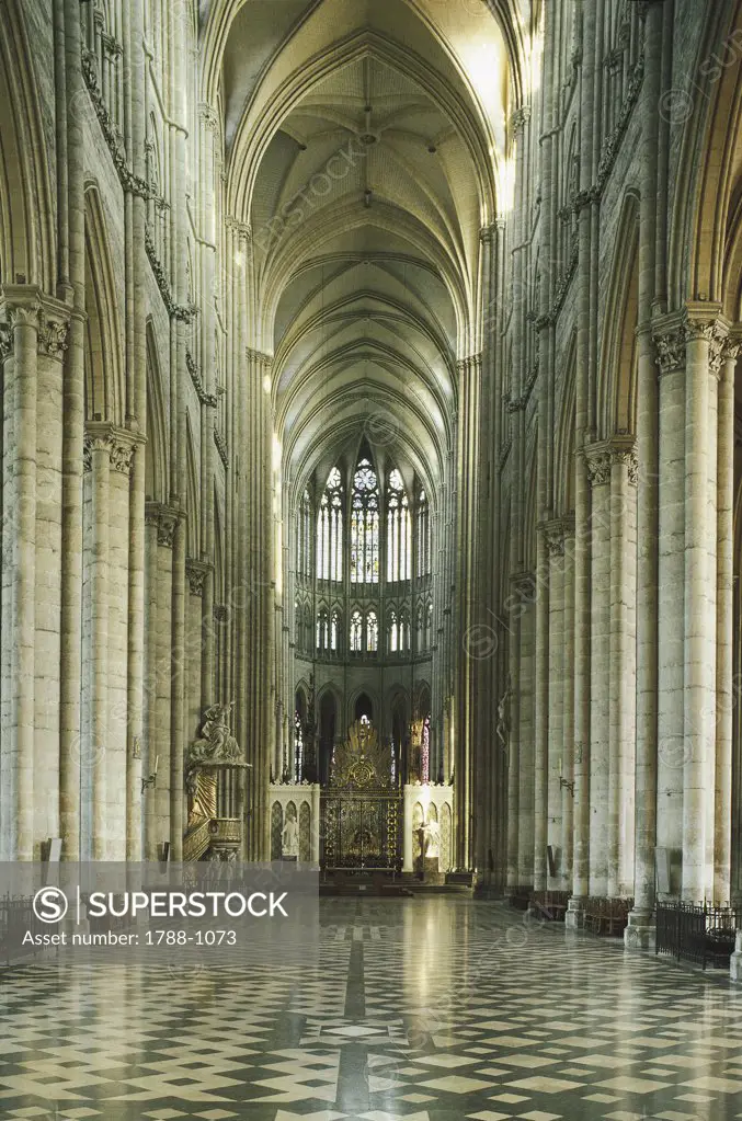 Interiors of a cathedral, Amiens, France