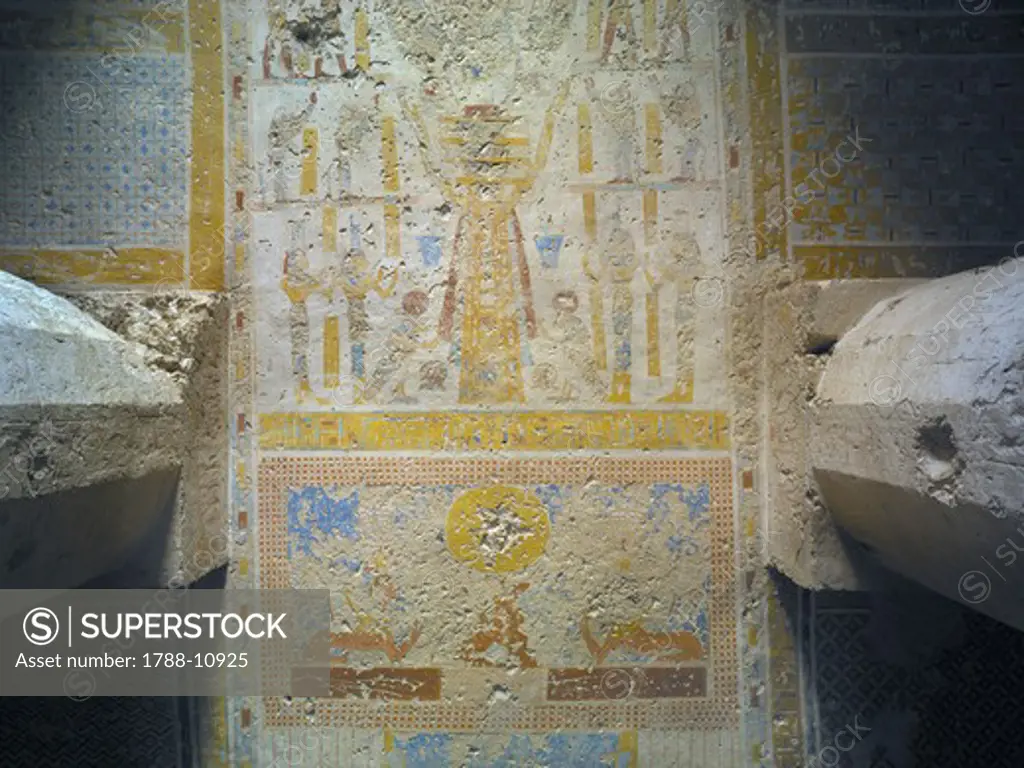 Egypt, Thebes, Luxor, Sheikh 'Abd al-Qurna, Tomb of temple scribes supervisor at Amon's estate Imyseba