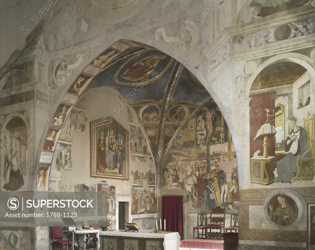 Italy - Lombardy Region - Caffaro Valley - Bagolino - Church of St. Rocco - Frescoes