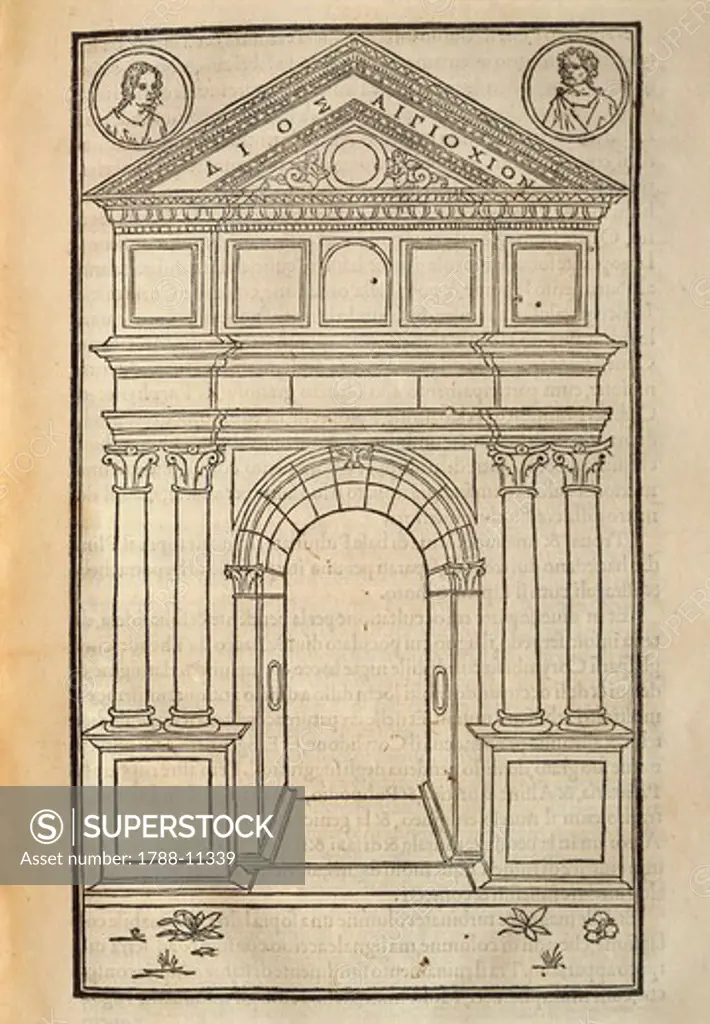 Hypnerotomachia Poliphili, Study for Arch by Francesco Colonna, 1499, Engraving