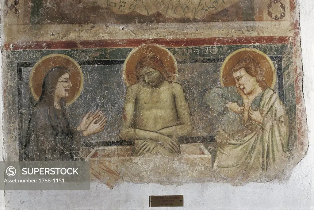 Italy - Basilicata Region - Venosa - Abbey - Fresco