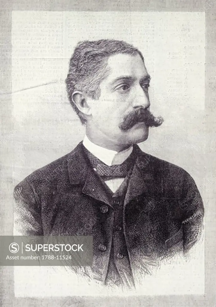 Portrait of Giovanni Carmelo Verga (1840-1922), Italian writer