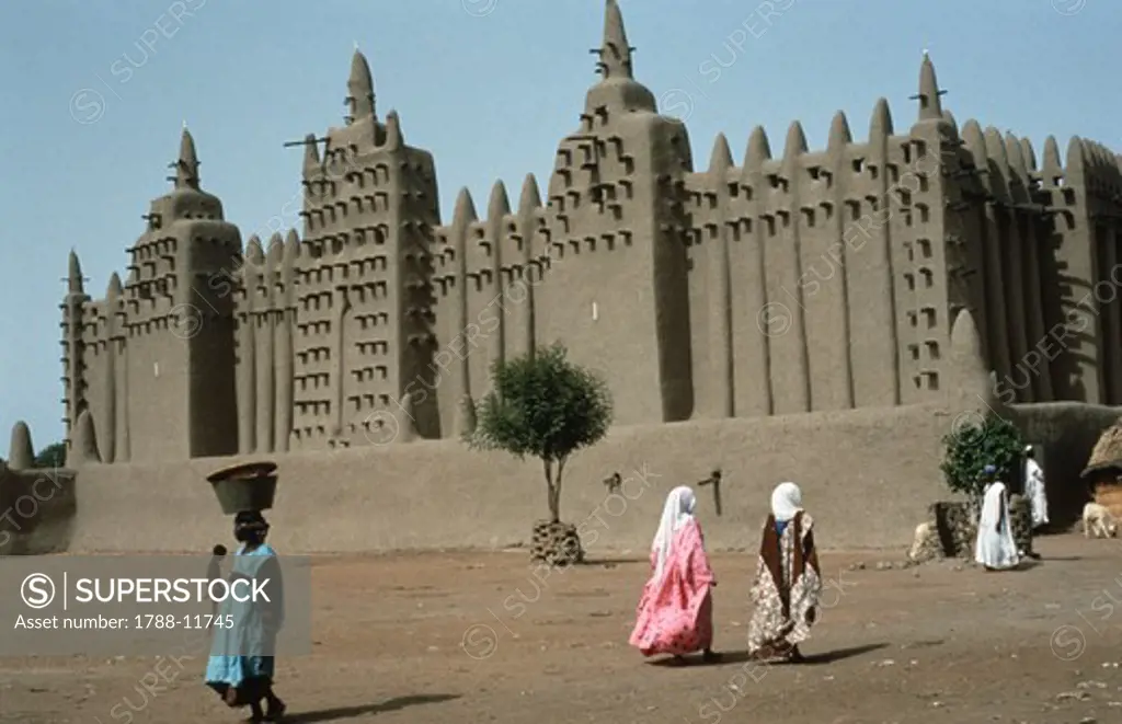 Mali, Mopti Region, Djenne, Mosque