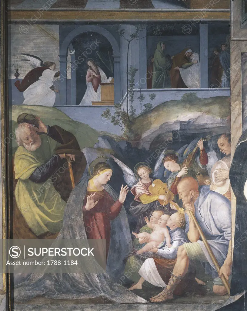 Italy - Piedmont Region - Vercelli - Church of St. Christopher - Nativity by G. Ferrari