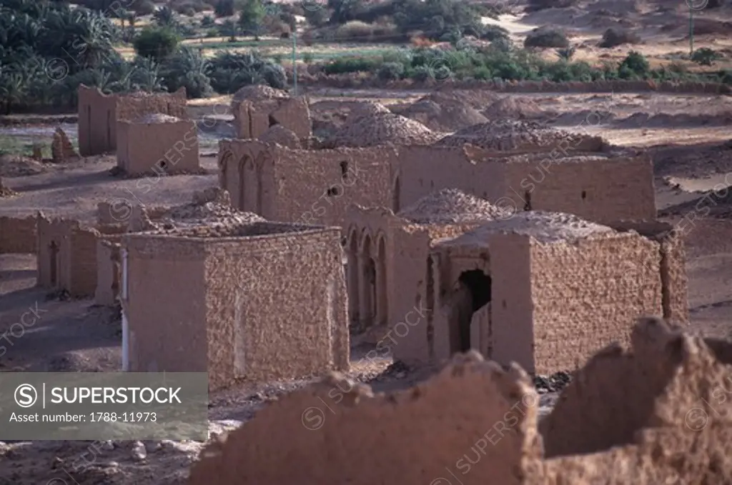 Egypt, Libyan Desert, near Kharga, Coptic necropolis of El Bagawat