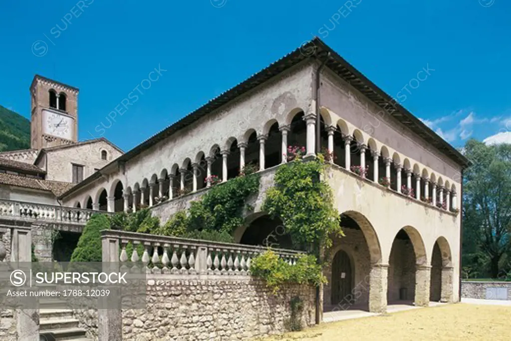 Italy, Veneto Region, Province of Treviso, Follina, Saint Mary's Abbey