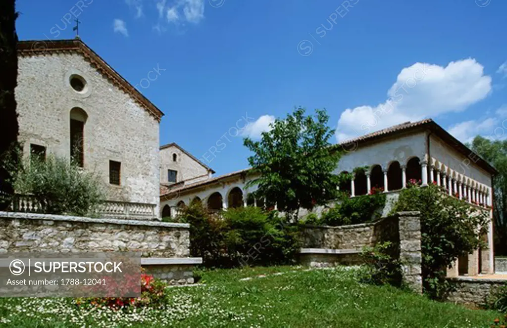 Italy, Veneto, Province of Treviso, Follina, Cistercian Abbey of Santa Maria