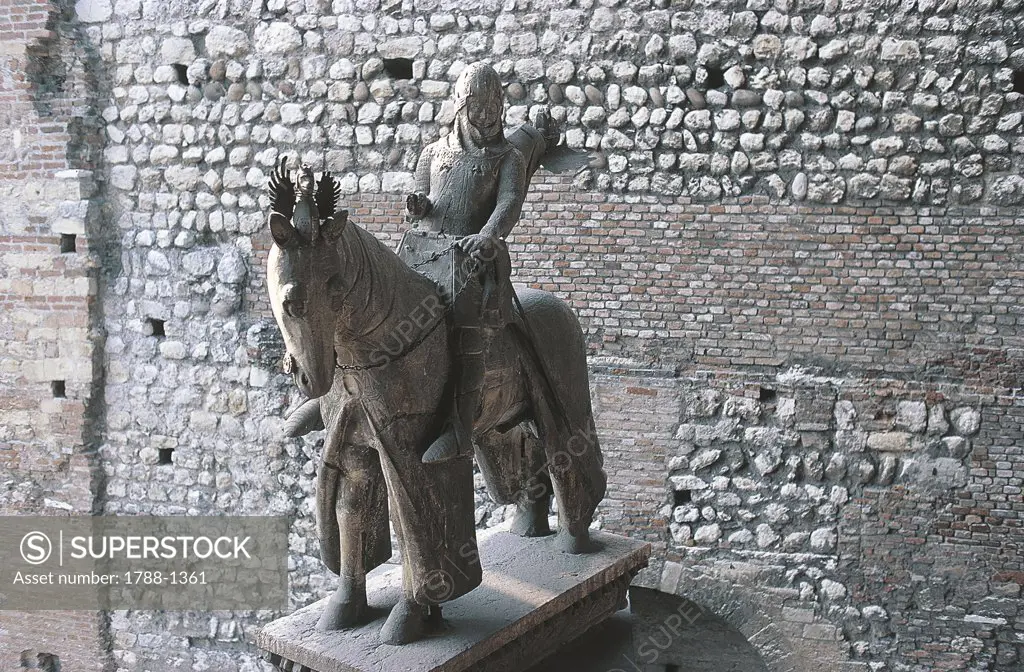 Italy - Veneto Region - Verona - Castelvecchio Museum - Statue of della Scala