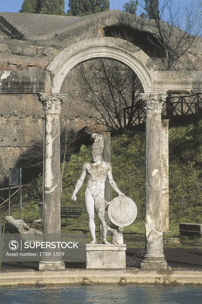 Italy - Lazio Region - Tivoli - Hadrian's Villa - Canopus - Colonnade