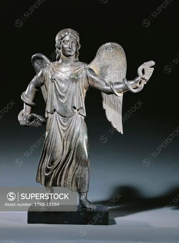 Bronze statue depicting goddess Vanth as Fury
