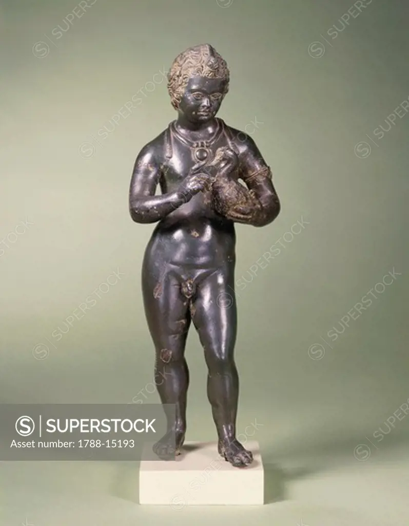 Bronze statue of child, from Montecchio (Cortona, Arezzo Province)