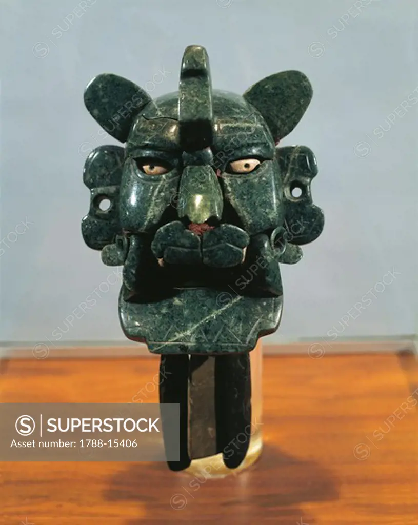 Jade mask in the form of a bat