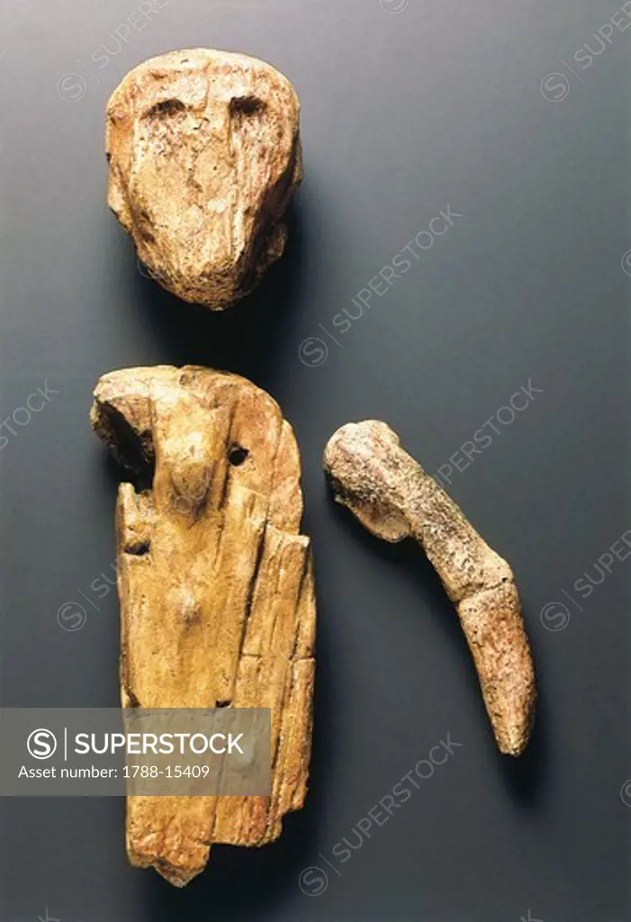 Anthropomorphic figure from mammoth ivory