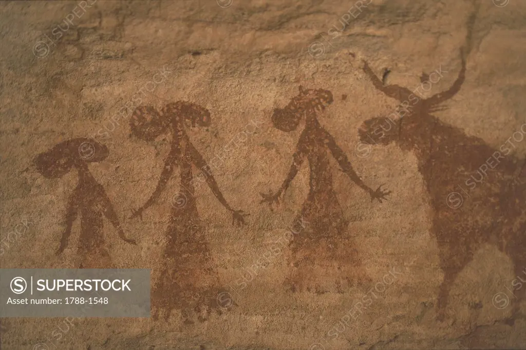 Chad - Ennedi Massif - Rock paintings