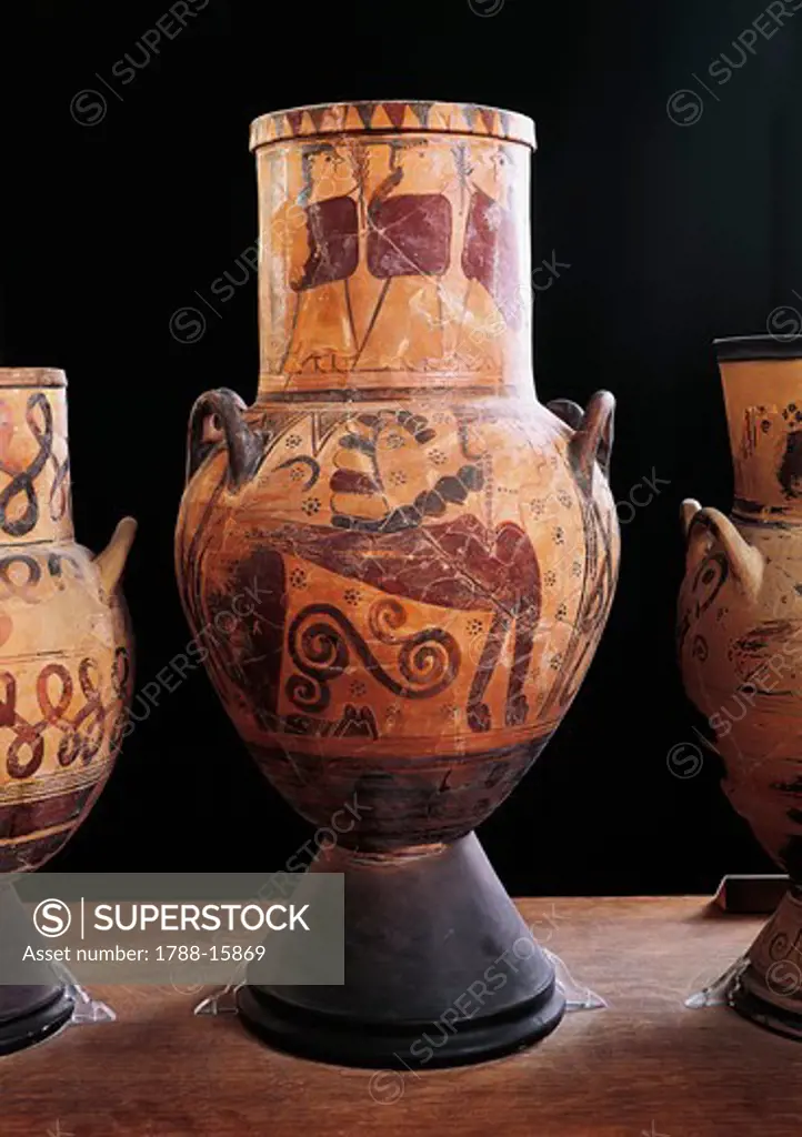 Greek civilization, Amphoras, from Eretria, Greece