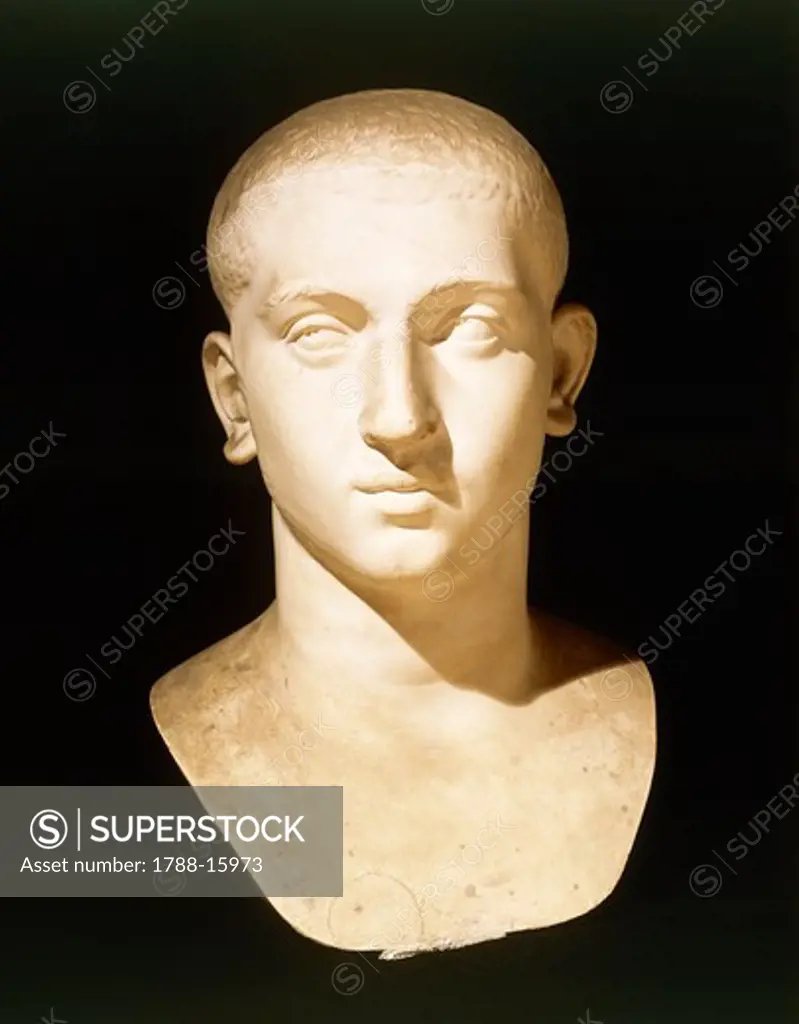 Head of Alexander Severus (Arca Caesarea, 208, Mogontiacum, 235), Roman emperor (222-235 A.D.)