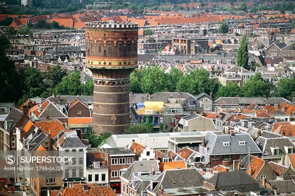 Nederland, Holland, Utrecht, old water tower