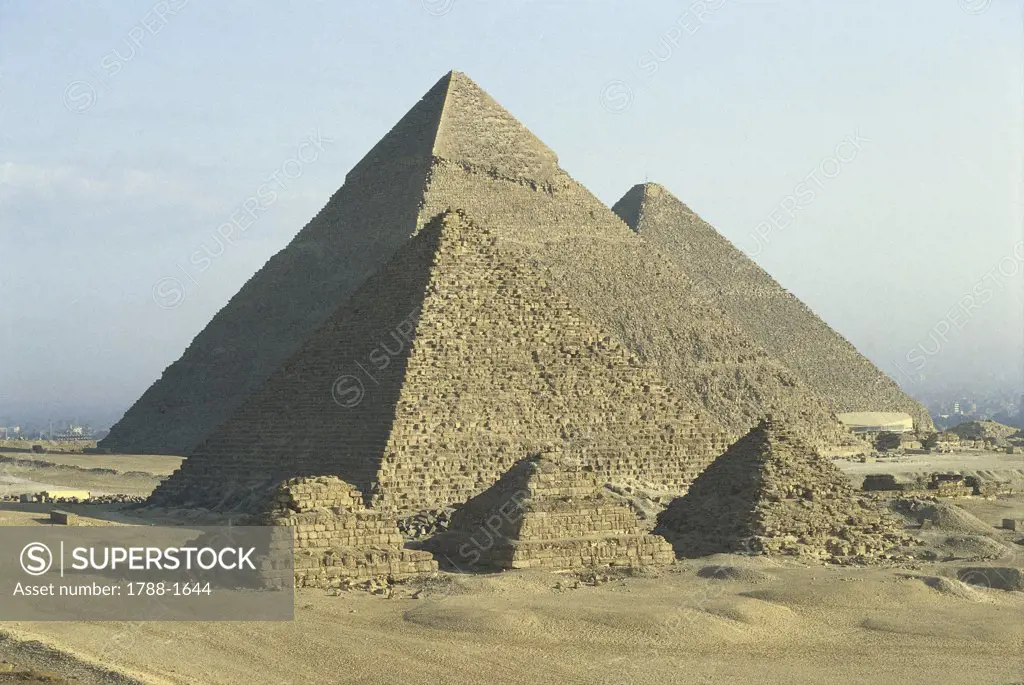 Egypt - Cairo - Ancient Memphis (UNESCO World Heritage List, 1979). Pyramids at Giza