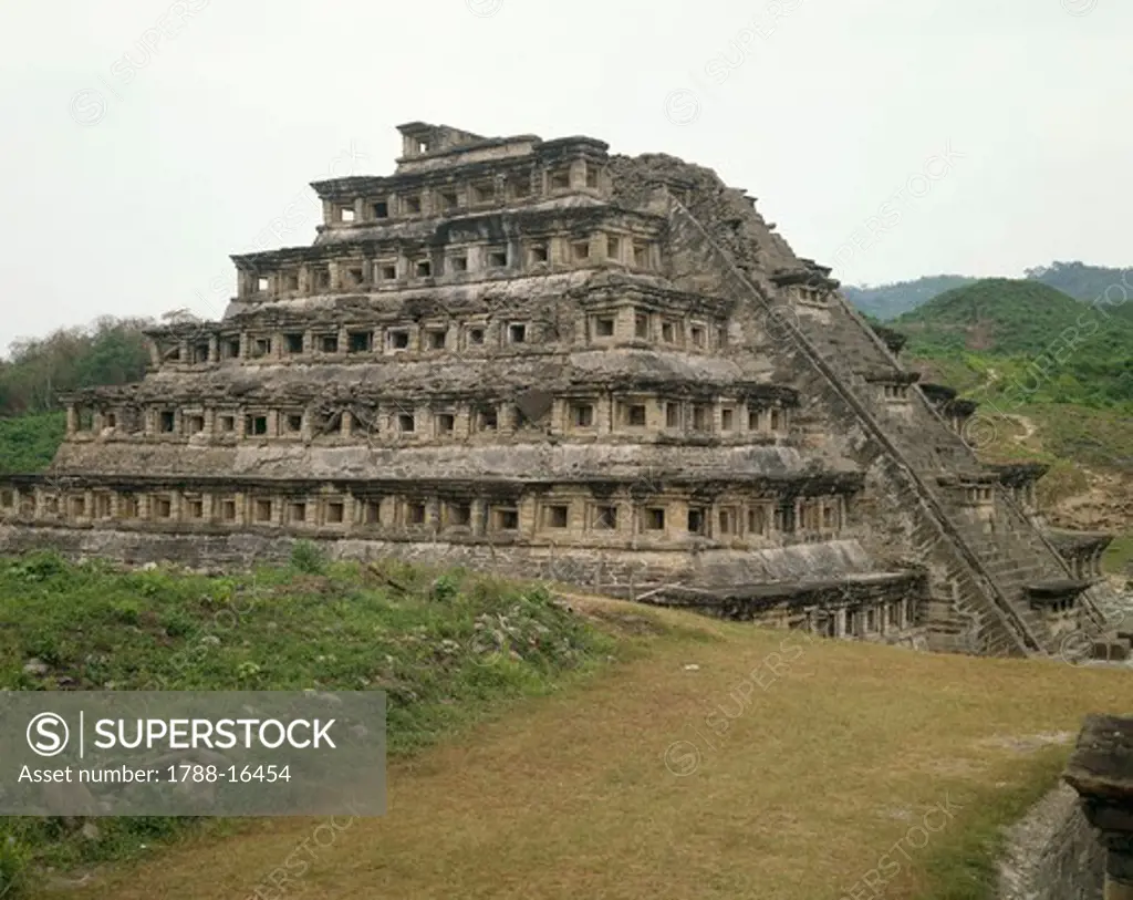 Mexico, State of Veracruz, Pre-Hispanic City of El Tajin, Pyramid of Niches
