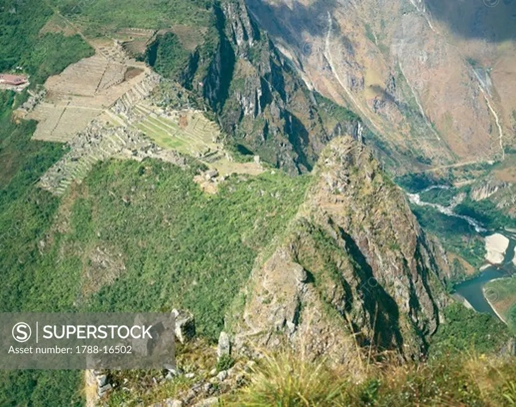 Peru, Urubamba Valley, Inca civilization, Machu Picchu Inca ruins and Urubamba gorges