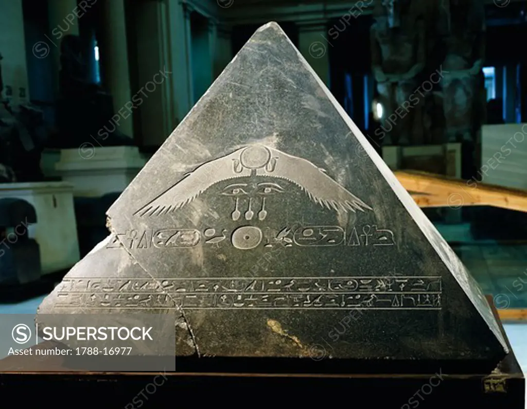 Pyramidion of Amenemhet III, Middle Kingdom, Dynasty XII