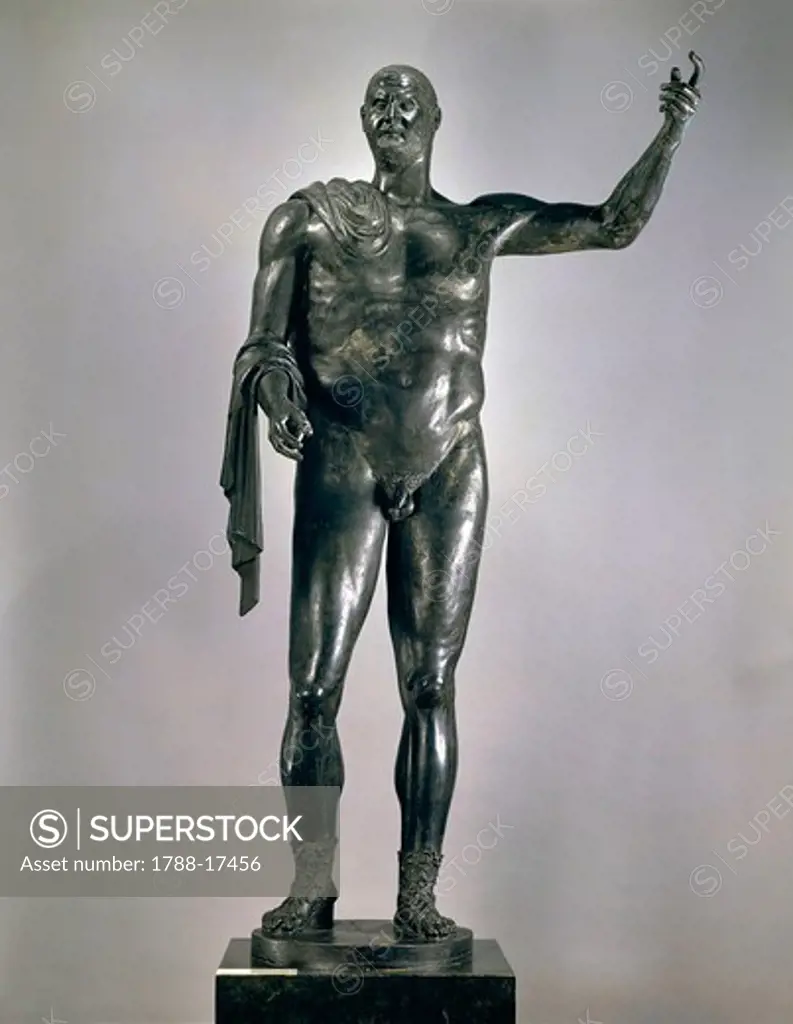 Bronze statue of Gallus (Gaius Vibius Trebonianus Gallus), Roman emperor from 251 to 253