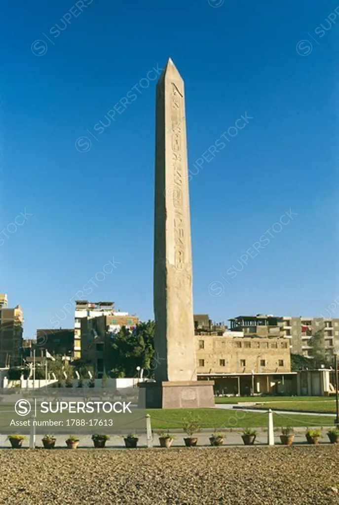 Egypt, Cairo, Al-Matariyyah, Heliopolis, Obelisk of Sesostris I