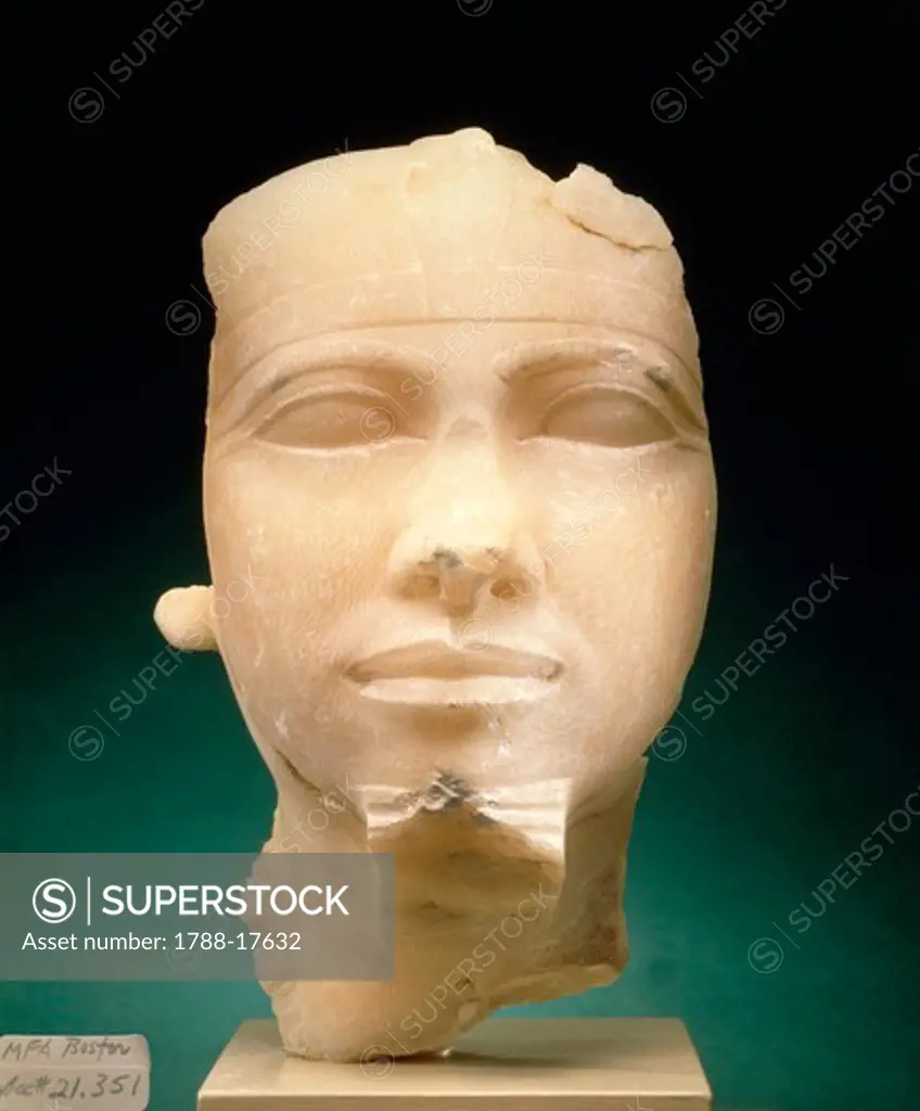 Alabaster head of Pharaoh Khafre, Chephren