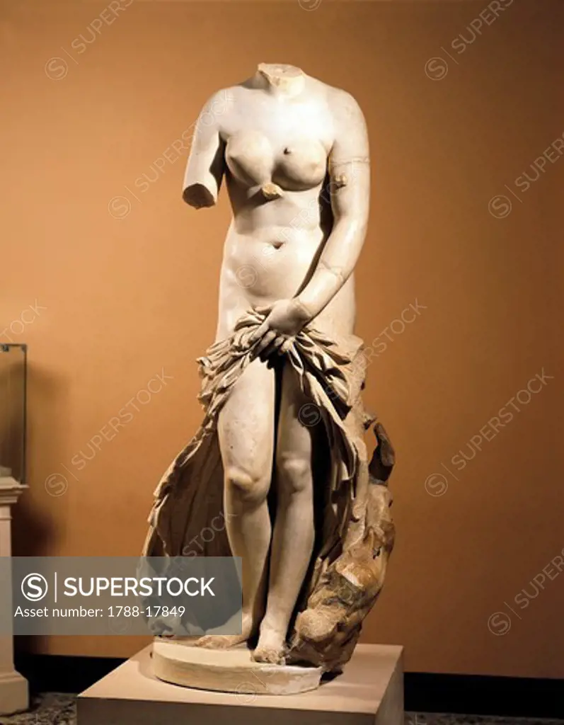 Venus Landolina or Venus Anadyomene, Roman copy of Greek original