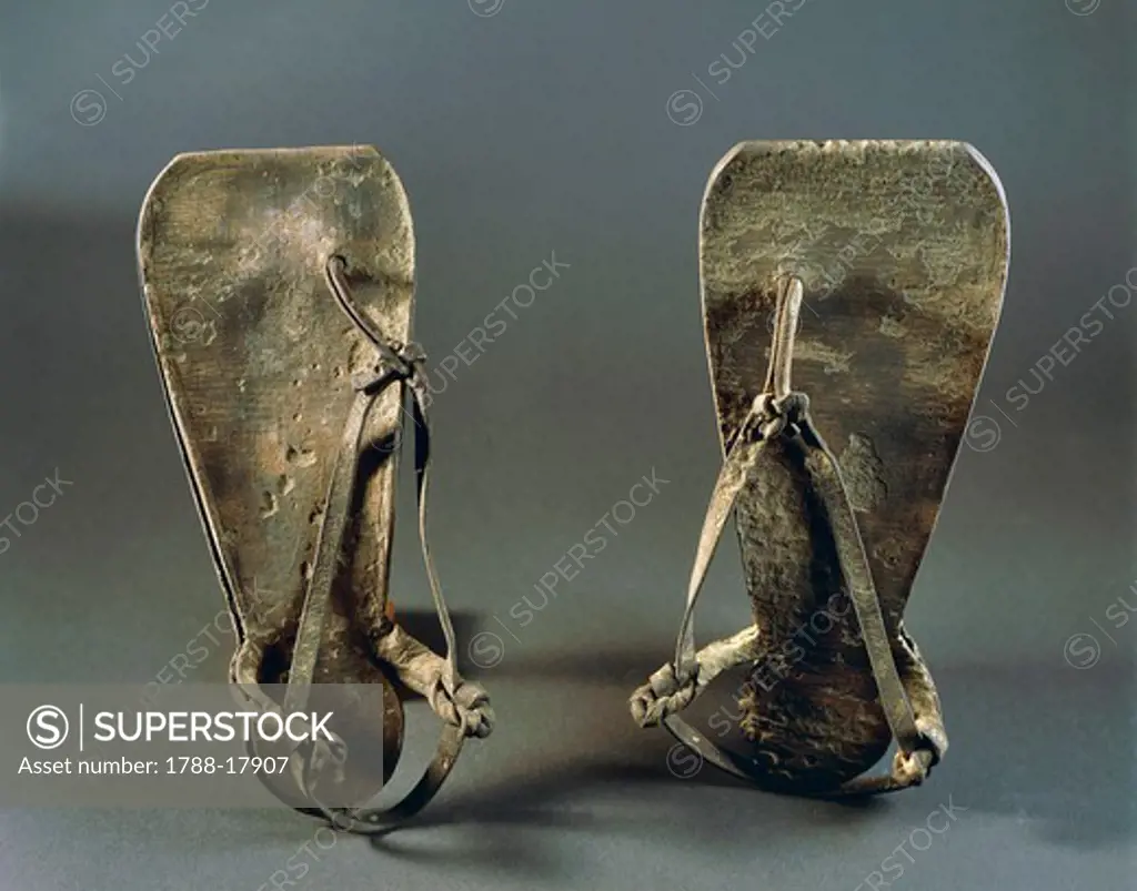 Leather sandals from tomb of the unknowns