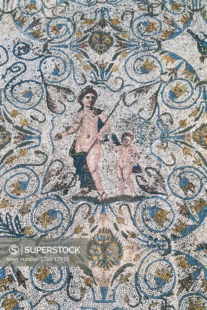 House of the Amphitheater, Roman mosaic art, 3rd century AD