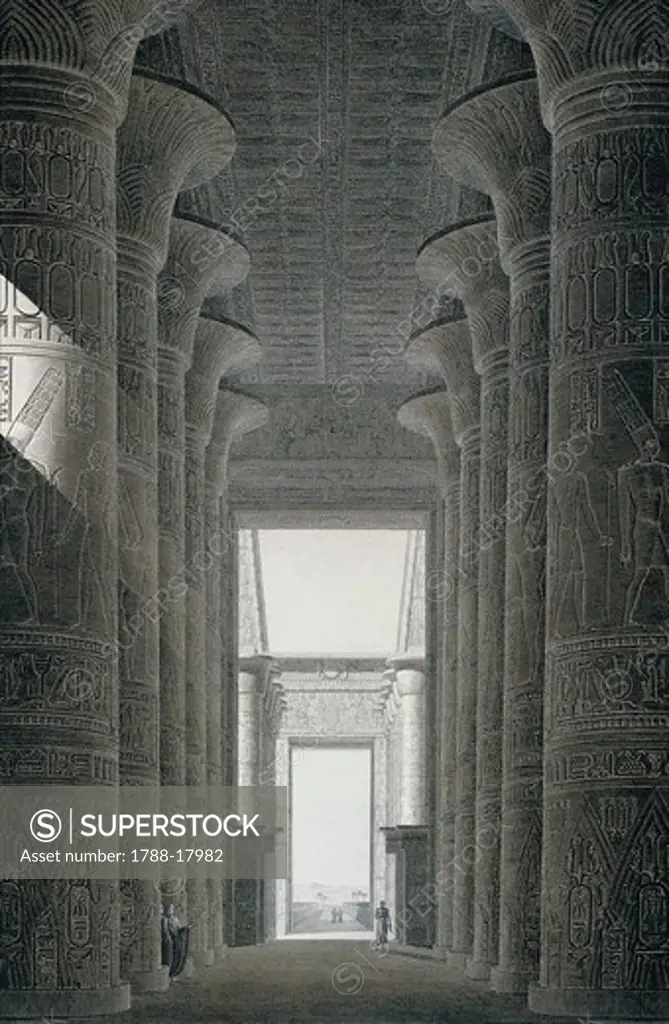Reproduction of interior of Karnak palace