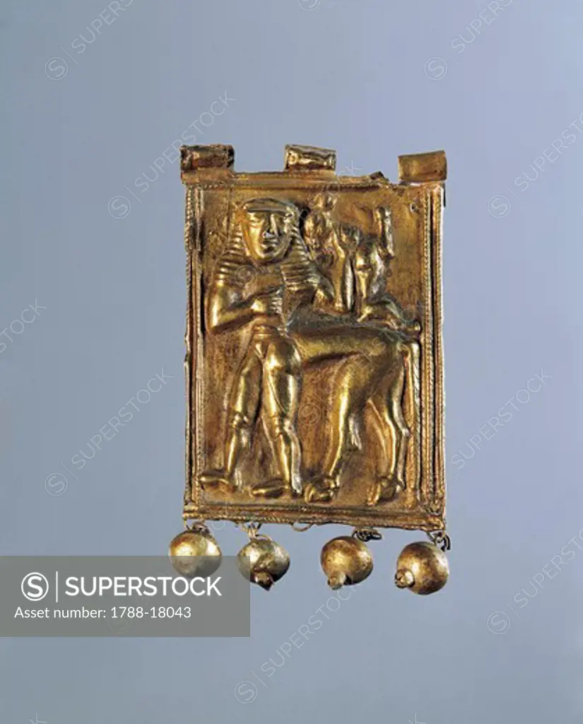 Gold plaque with figure of centaur, from Kamiro, Rhodes