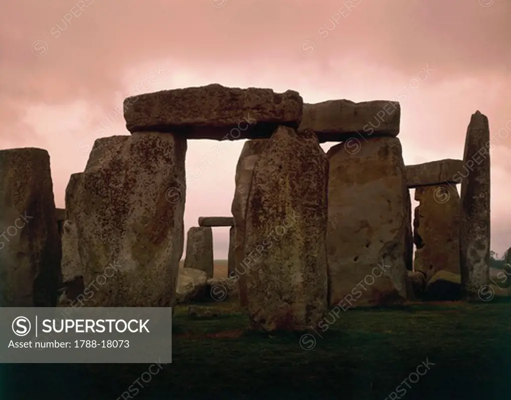 UK, England, Wiltshire County, Megalithic monument of Stonehenge