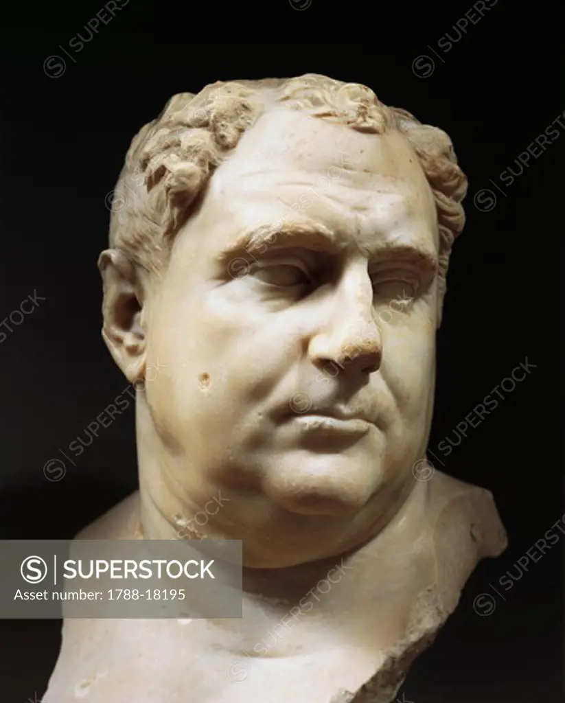 Marble bust of Vitellius