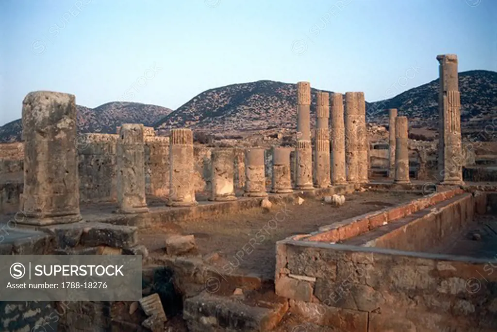 Palace of the Columns, remains of ancient Ptolemais
