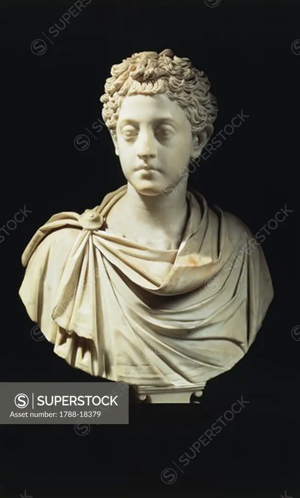 Marble bust of Emperor Commodus