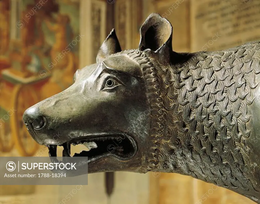 Bronze Capitoline she-wolf, from Rome