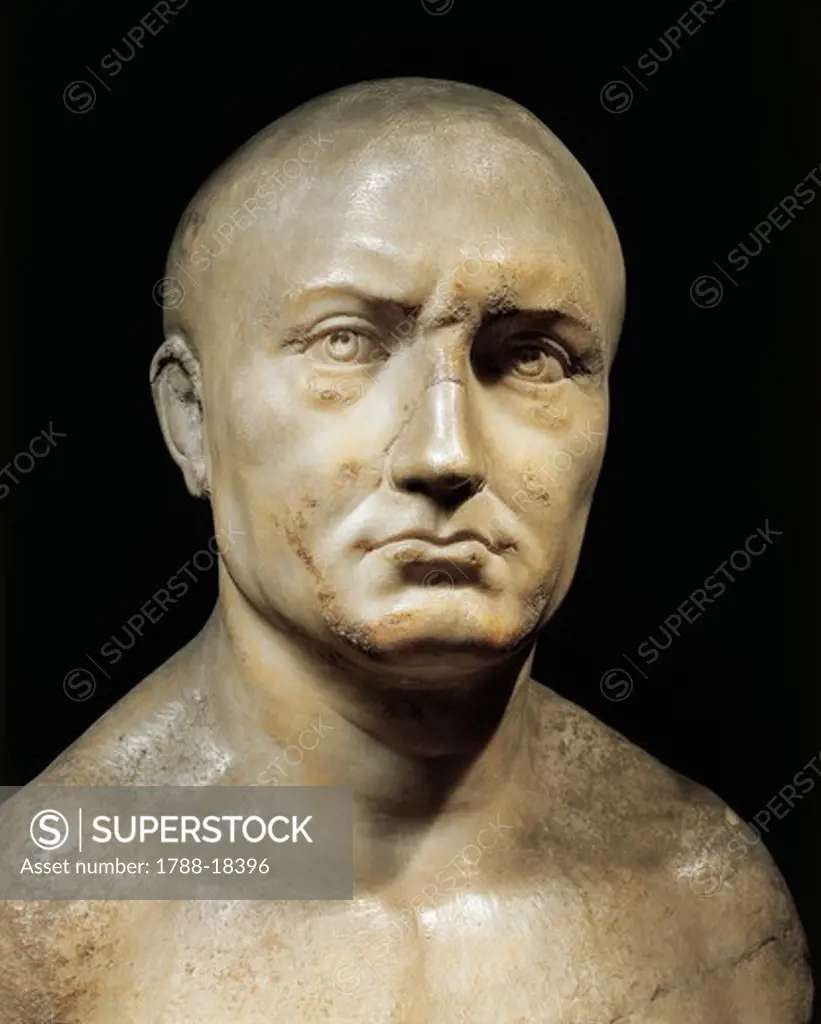 Marble bust of Scipio Africanus
